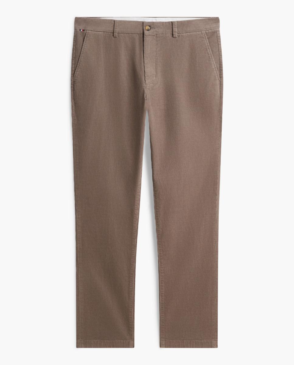 Pantalón tipo chino de caballero de pana fit Denton - Tommy Hilfiger - Beige Beige-1