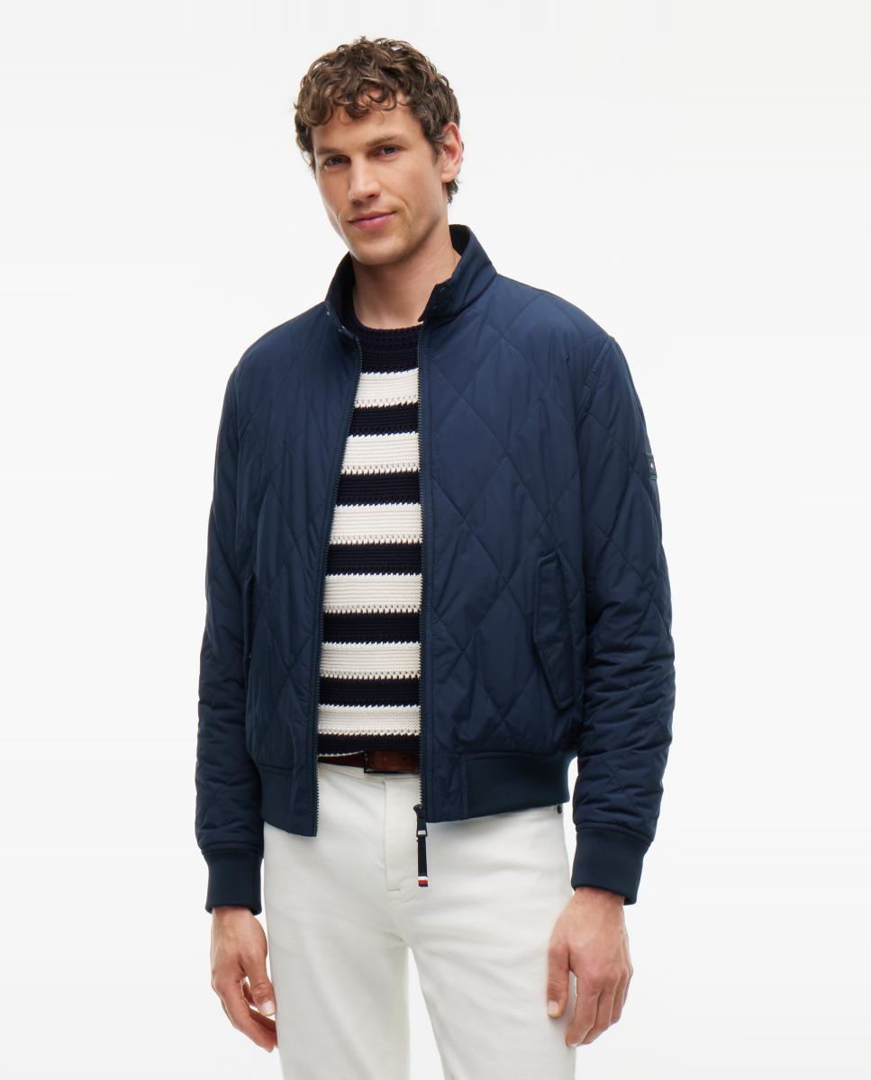 Imagen 0 de Cazadora de caballero Harrington acolchada Azul marino