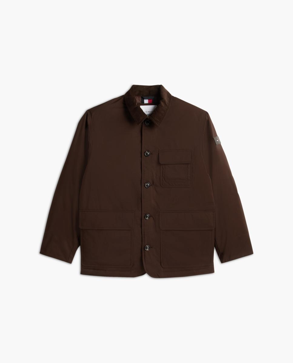 Cazadora de caballero acolchada lisa - Tommy Hilfiger - Marrón Marrón-6