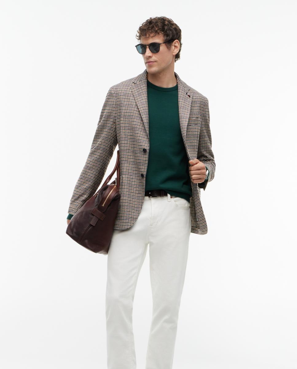 Jersey de caballero con cuello redondo liso - Tommy Hilfiger - Verde Verde-5