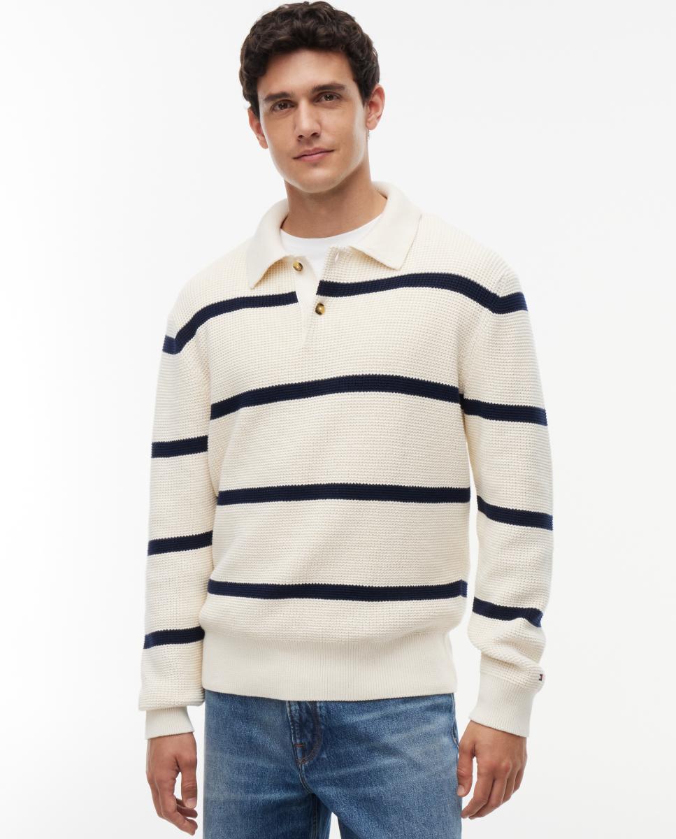 Imagem 0 de Camisola de Malha Tipo Polo Estampado