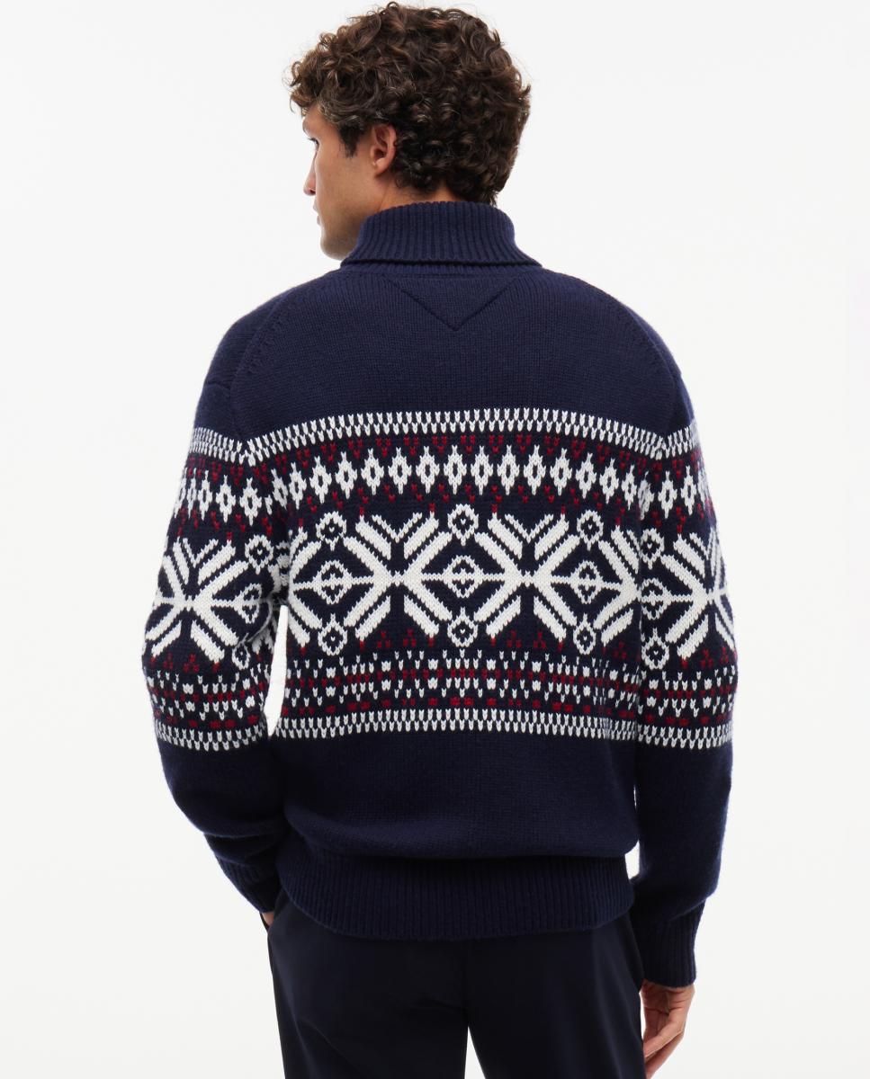Jersey de caballero de cuello vuelto estampado - Tommy Hilfiger - Multicolor Multicolor-2