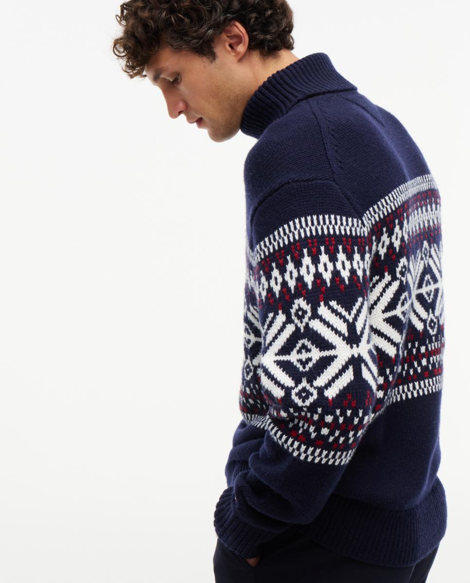 Jersey de caballero de cuello vuelto estampado - Tommy Hilfiger - Multicolor Multicolor-3