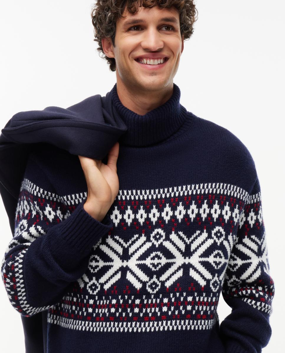 Jersey de caballero de cuello vuelto estampado - Tommy Hilfiger - Multicolor Multicolor-4