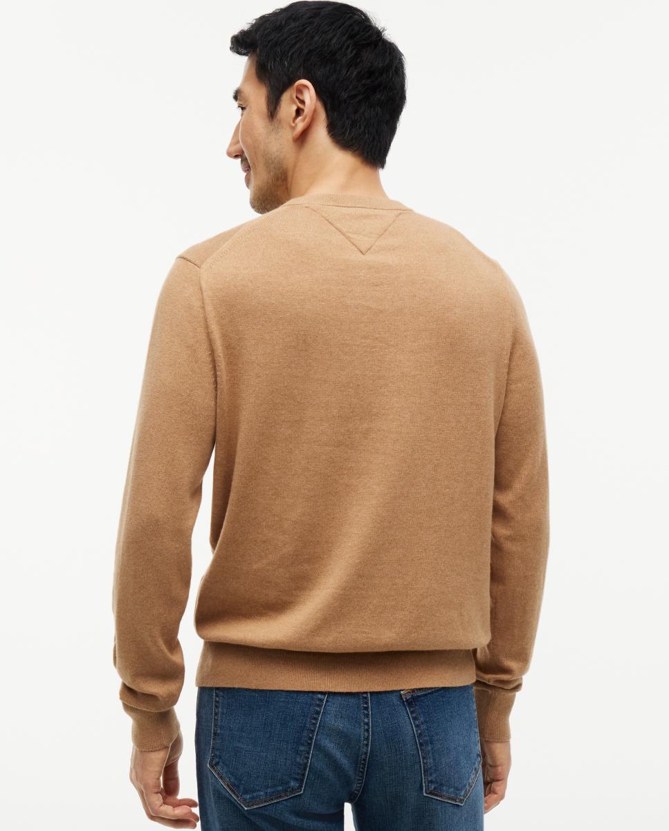 Jersey de caballero con cuello redondo estampado - Tommy Hilfiger - Beige Beige-2