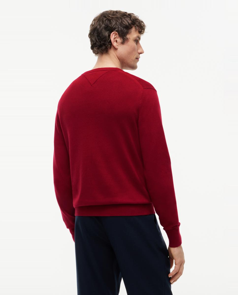 Jersey de caballero con cuello redondo estampado - Tommy Hilfiger - Rojo Rojo-2
