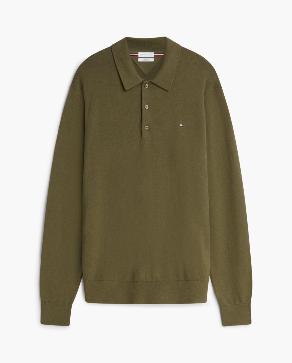Imagem 0 de Camisola de Malha Tipo Polo Liso