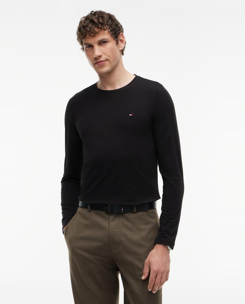 Imagen 0 de Camiseta de hombre de manga larga Negro