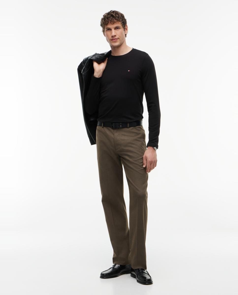 Camiseta de hombre de manga larga - Tommy Hilfiger - Negro Negro-5