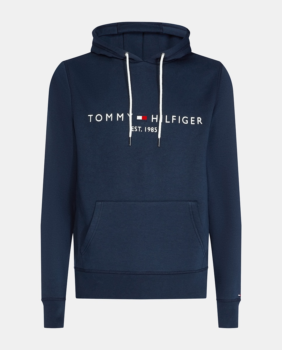 Sweatshirt de homem azul com capuz Azul-marinho-4