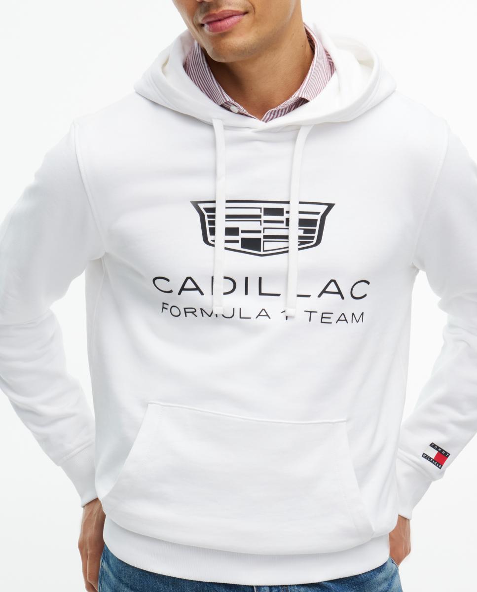 Sweatshirt com Capuz Cápsula Cadillac Branco-4