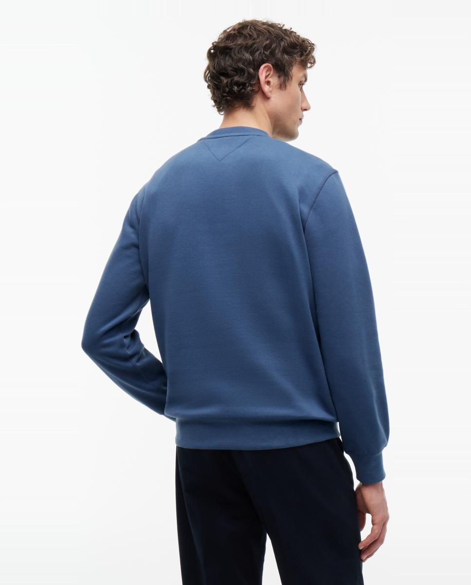 Sweatshirt Lisa com Gola Redonda Azul-índigo-2