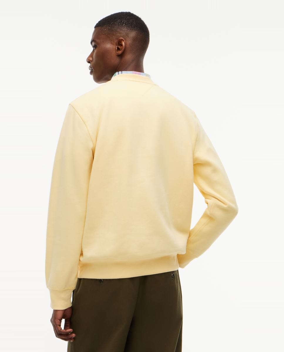 Sweatshirt Lisa com Gola Redonda Amarelo-2