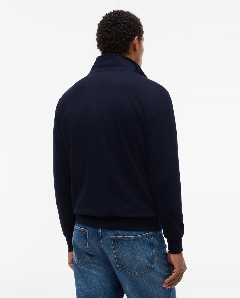 Sweatshirt Lisa com Fecho de Correr Azul-marinho-2