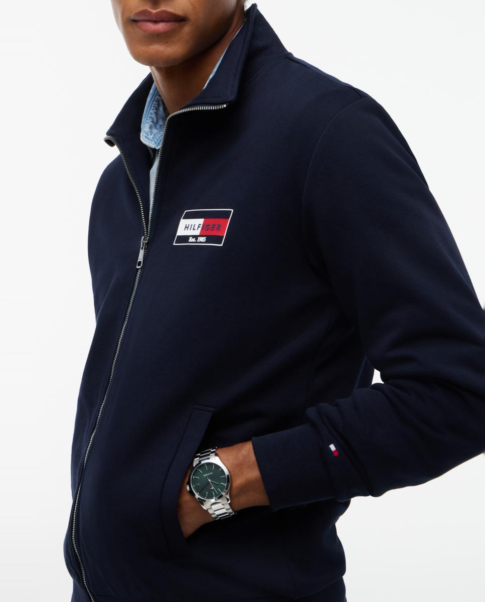 Sweatshirt Lisa com Fecho de Correr Azul-marinho-3