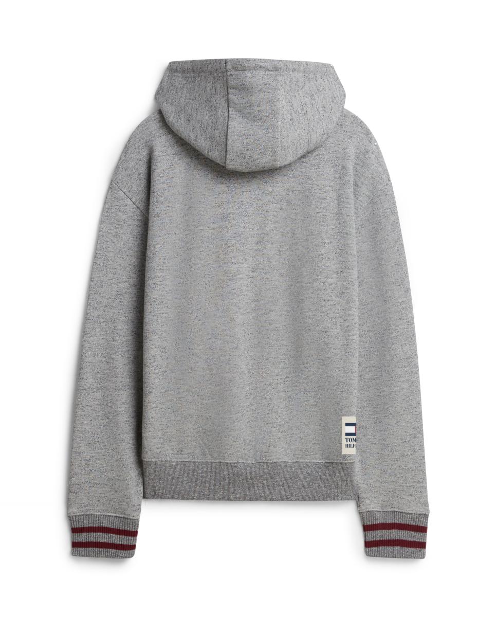 Sudadera de caballero con capucha lisa - Tommy Hilfiger - Gris Gris-2