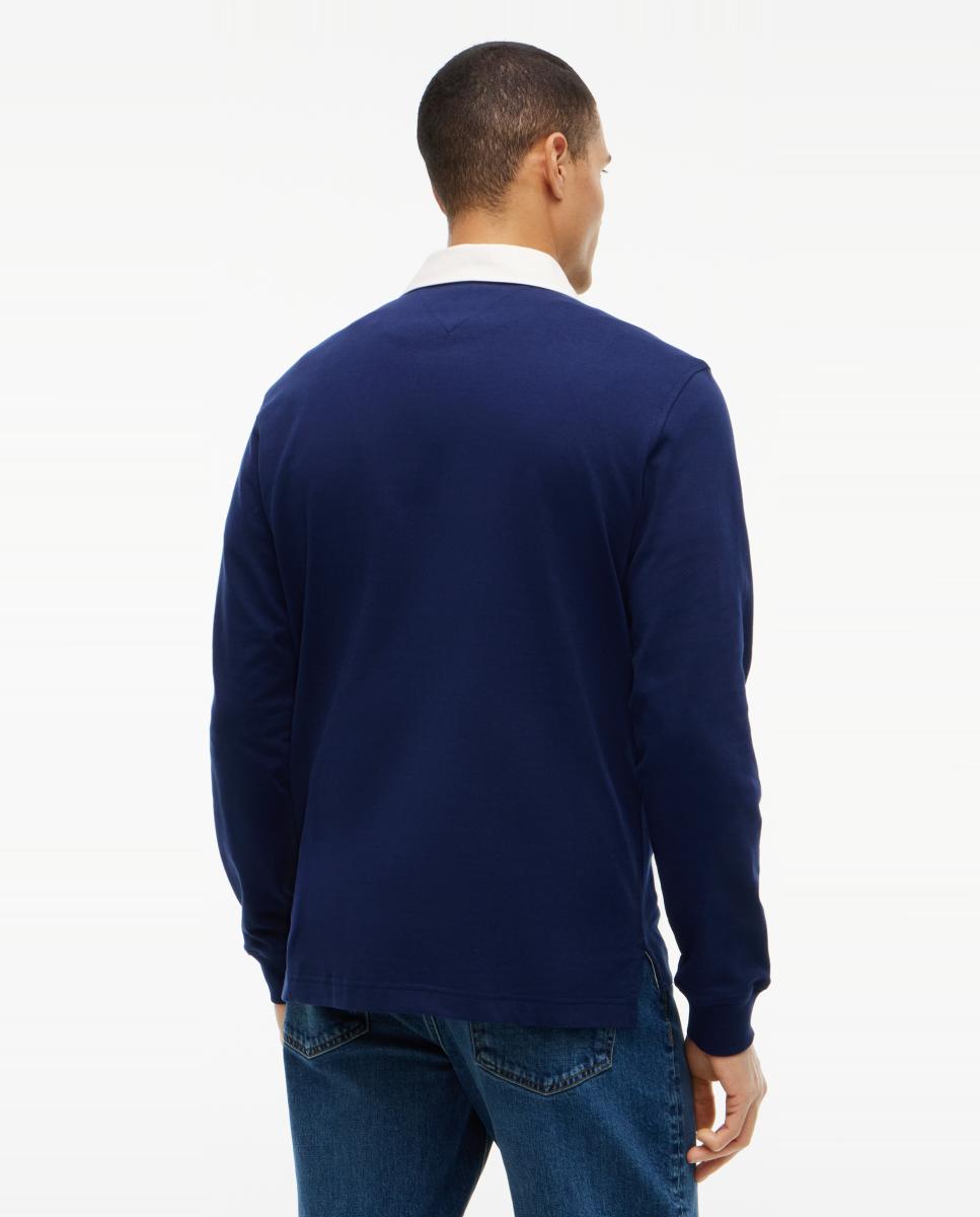 Sudadera de caballero tipo polo rugby liso - Tommy Hilfiger - Azul marino Azul marino-2