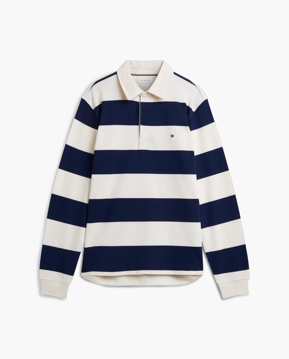 Sweatshirt Tipo Polo de Rugby com Estampado Multicolor-5