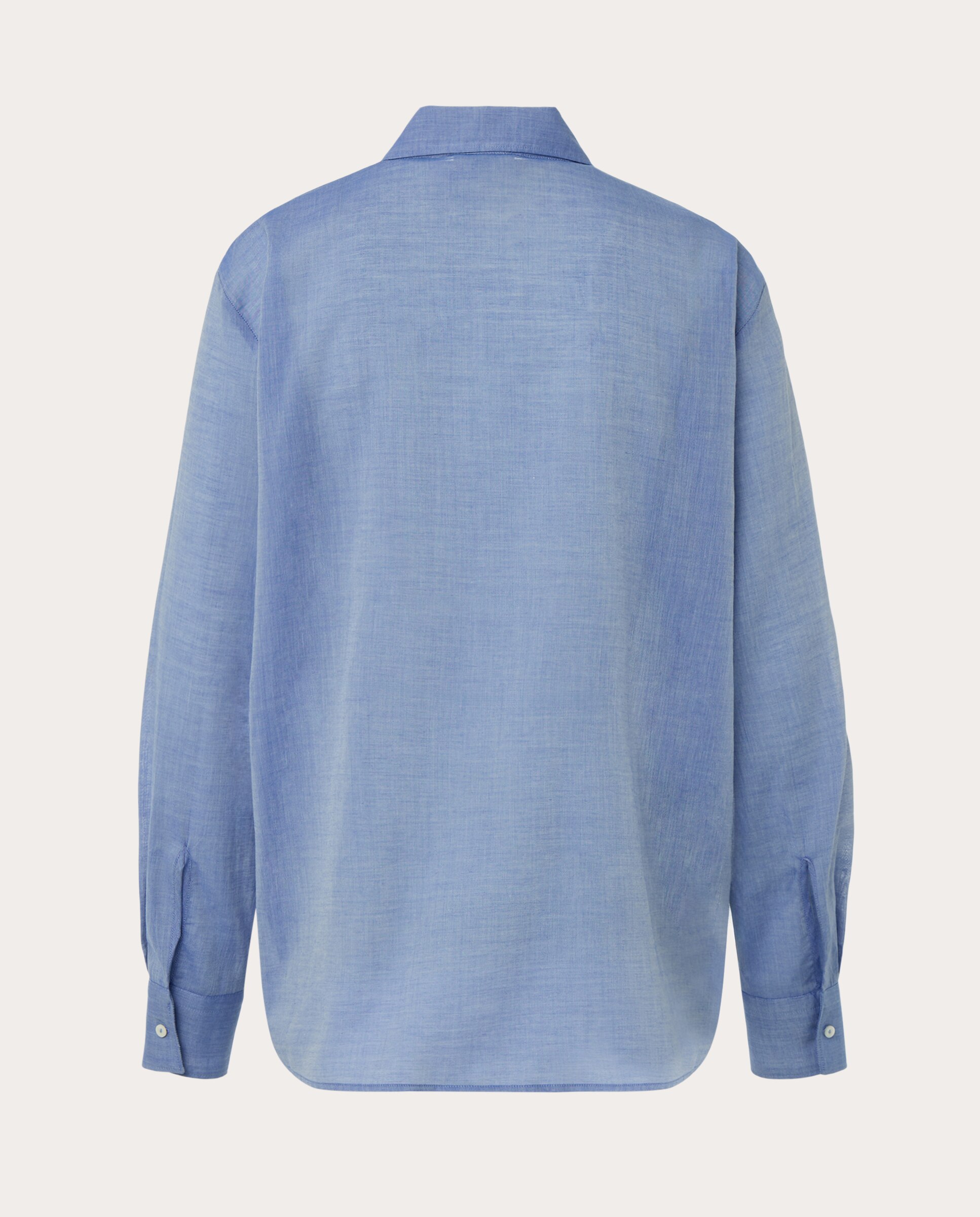 Camisa de algodão Azul-2