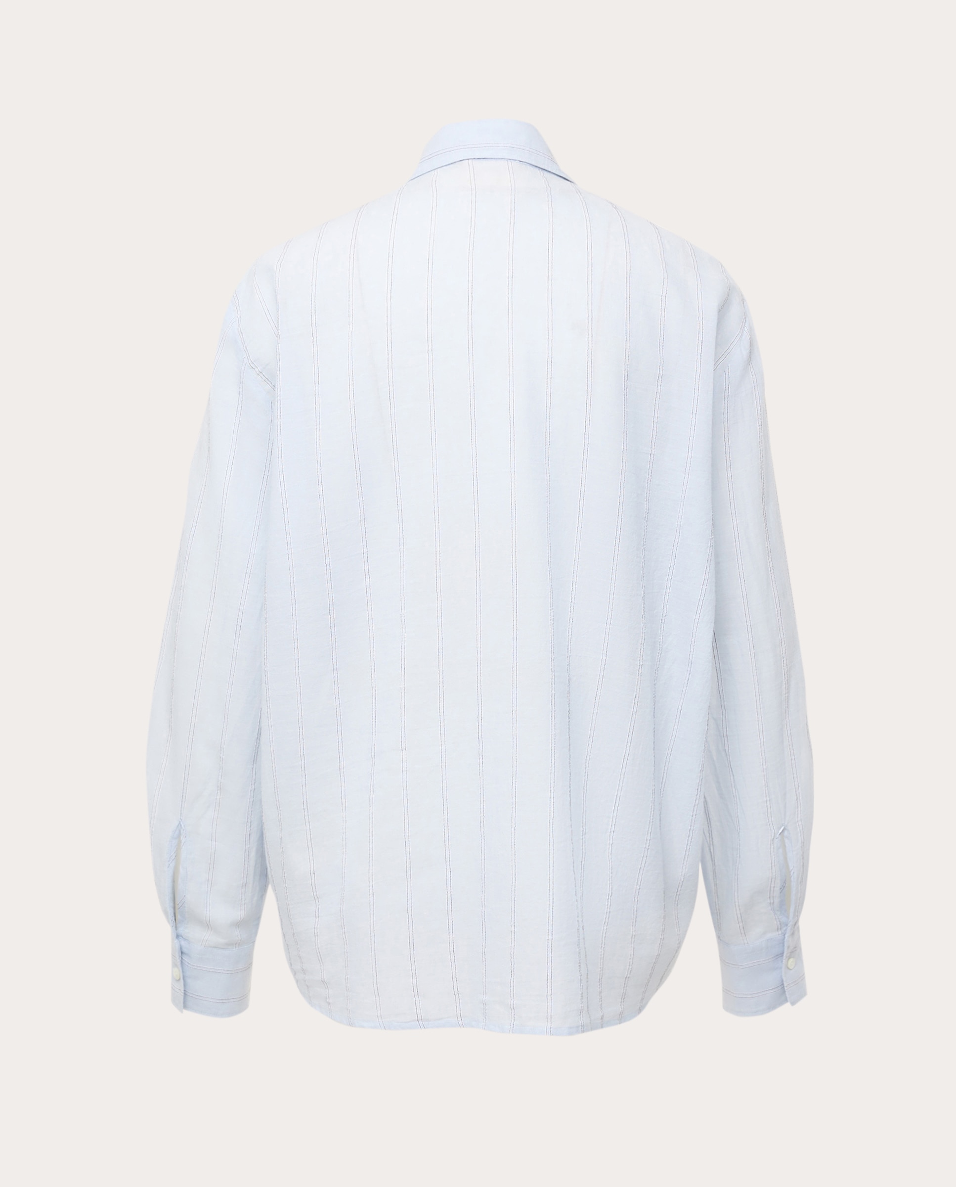 Camisa de algodão Azul-claro-2
