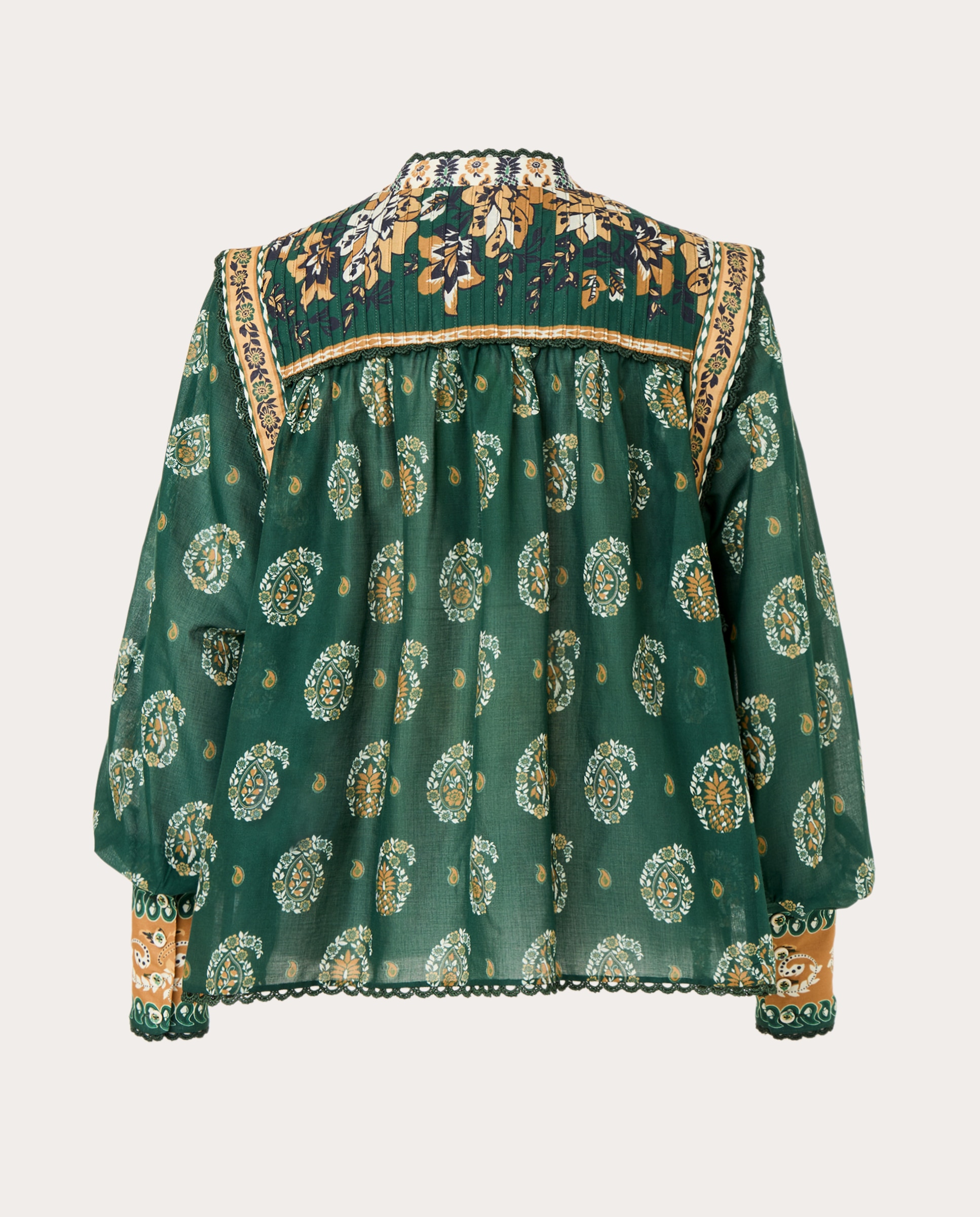 Blusa de algodão Verde-2
