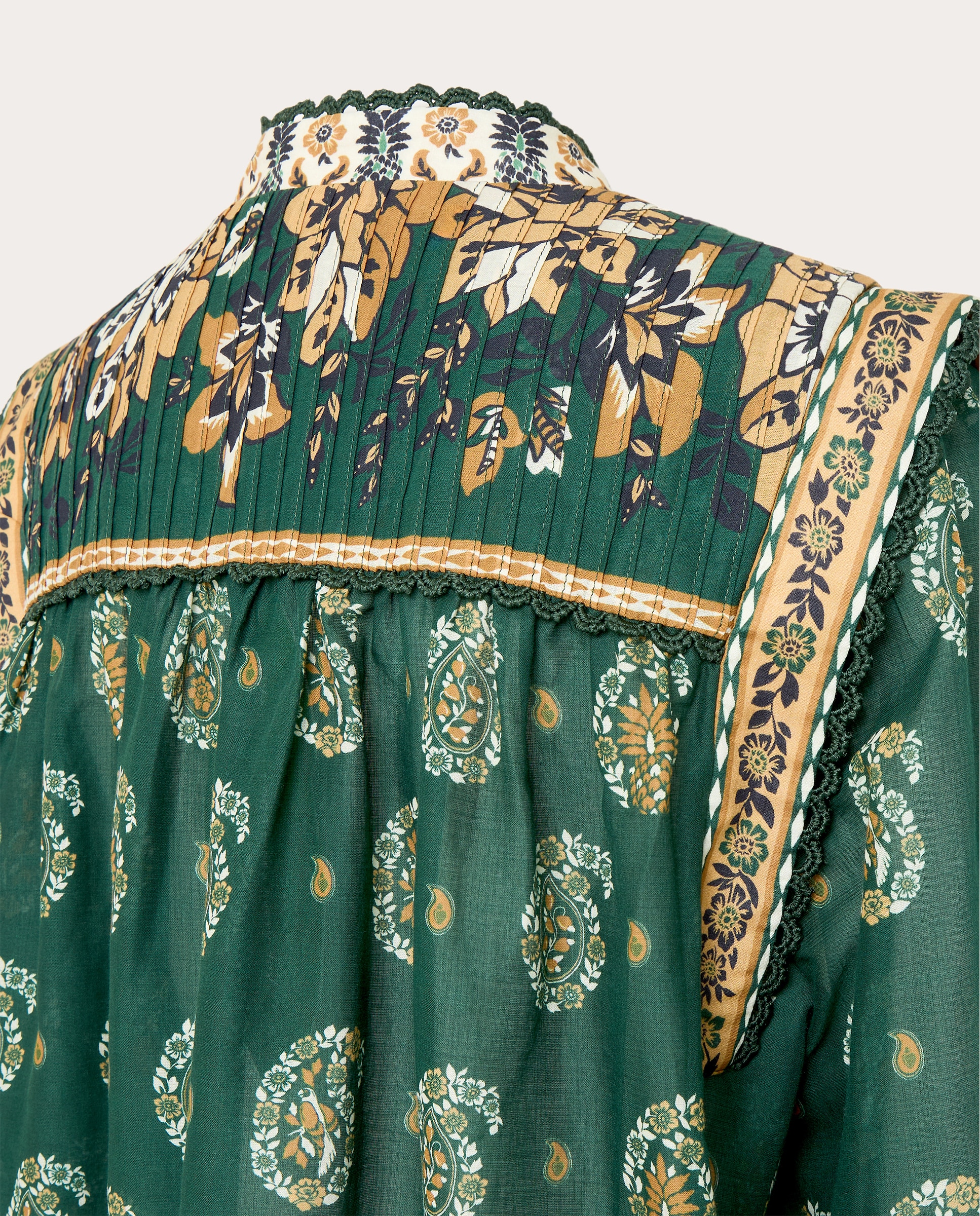 Blusa de algodão Verde-6