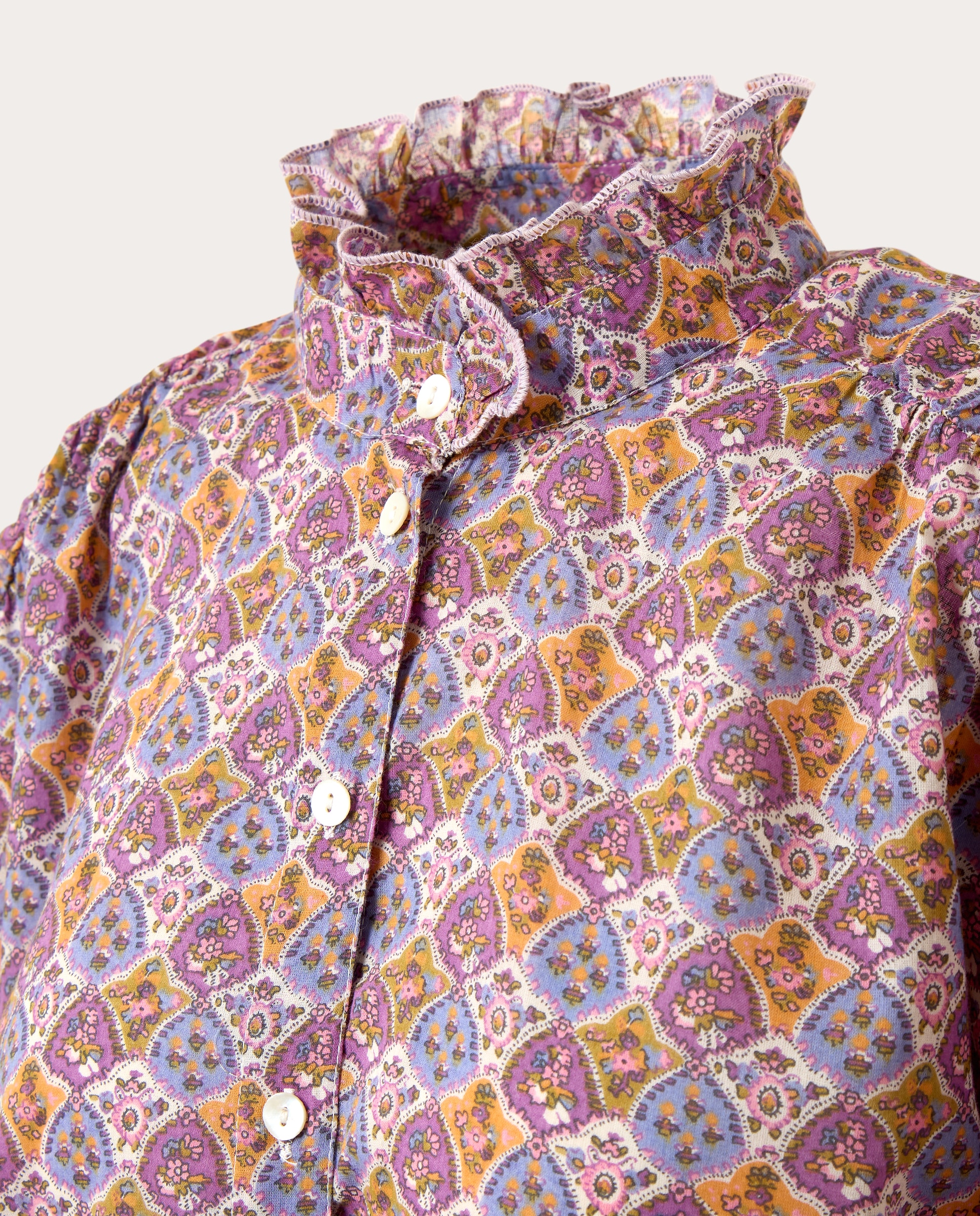 Camisa Kayla de Algodão Roxo-3