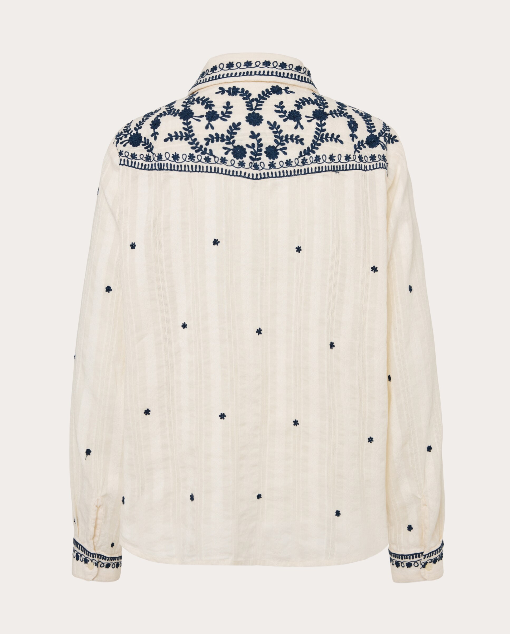 Camisa Salinger de Algodão Bege-2