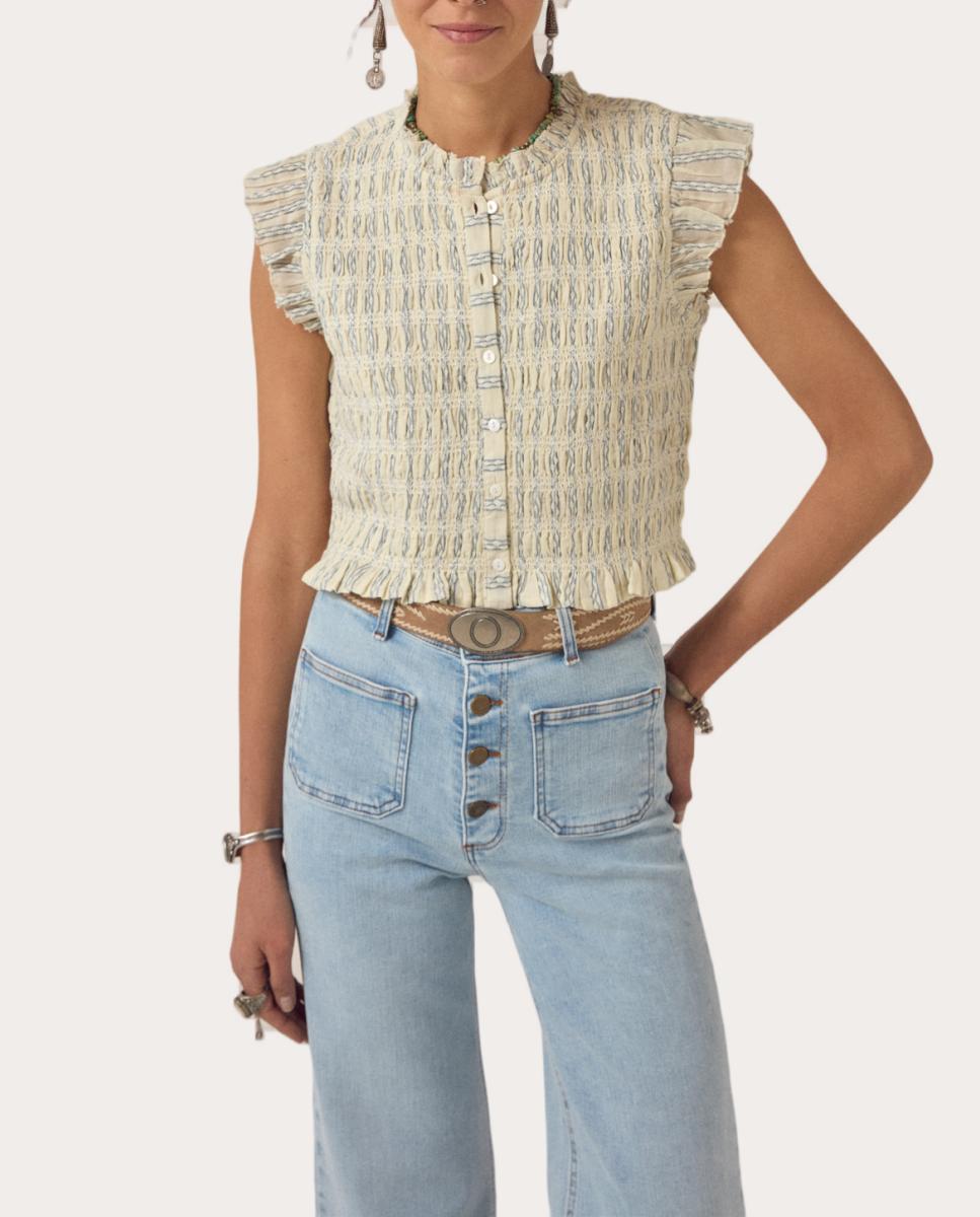 Blusa Omaris de Algodão Cru-2