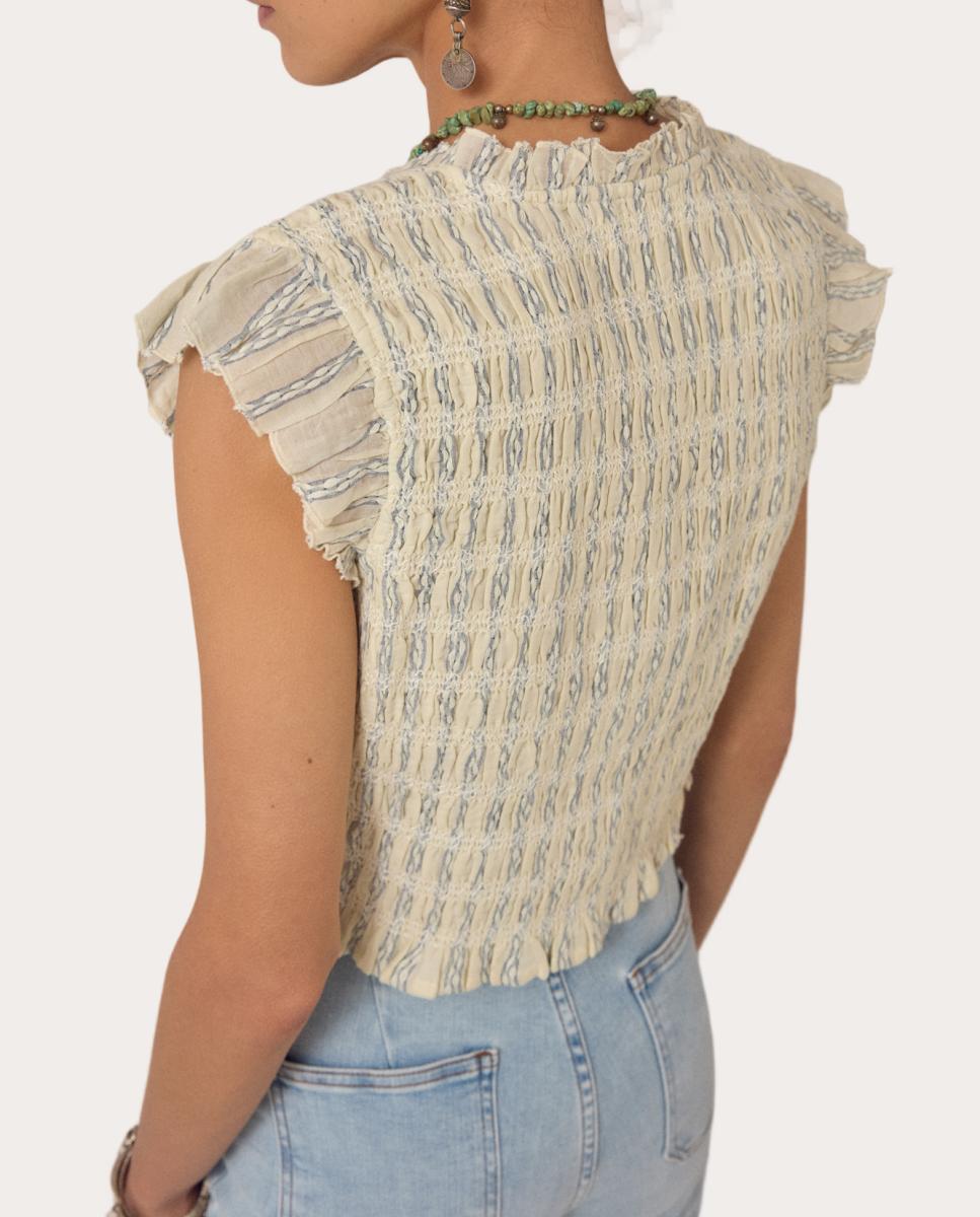Blusa Omaris de Algodão Cru-4