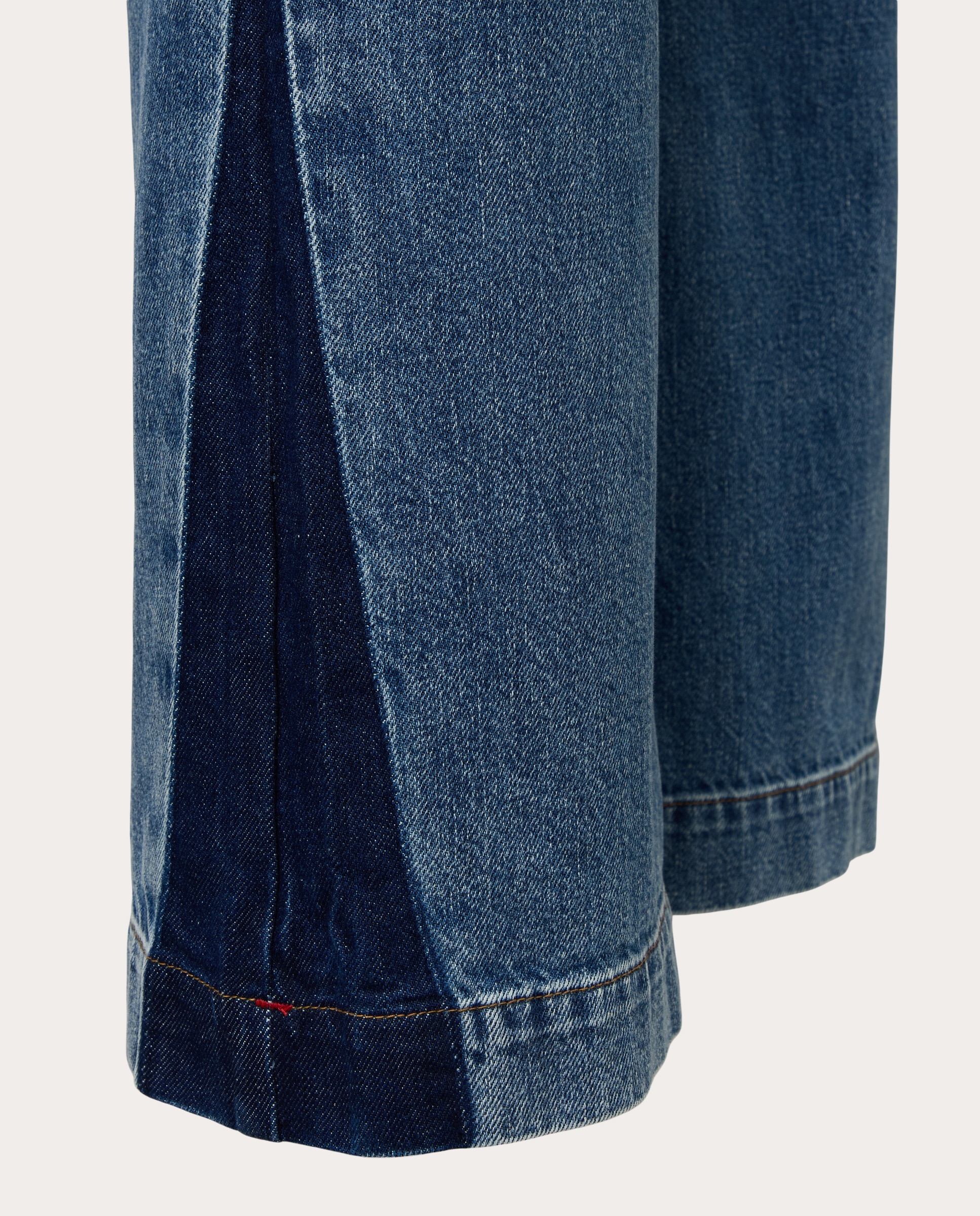 Jeans Inés de Algodão Azul-4