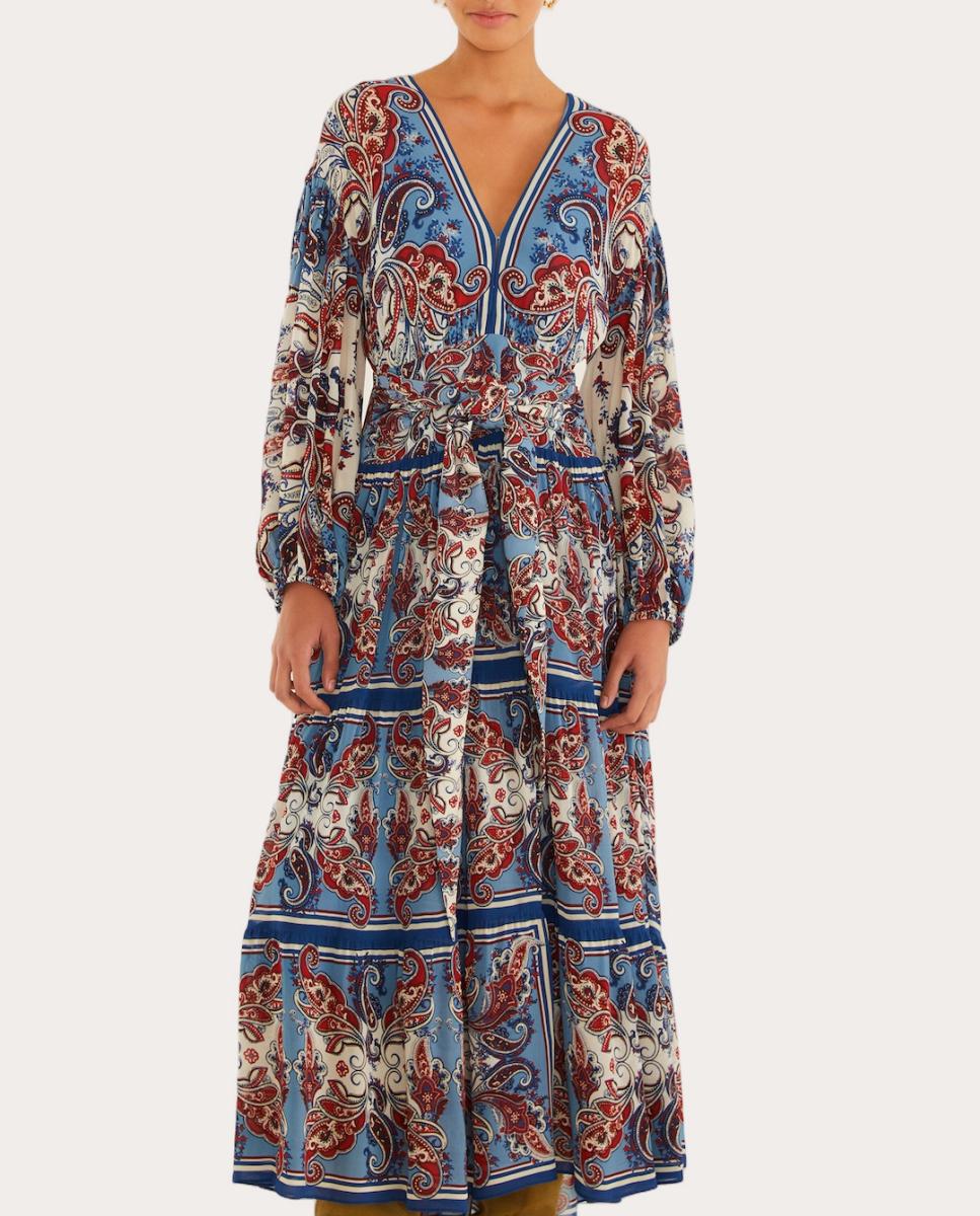 Vestido midi Multicolor-6