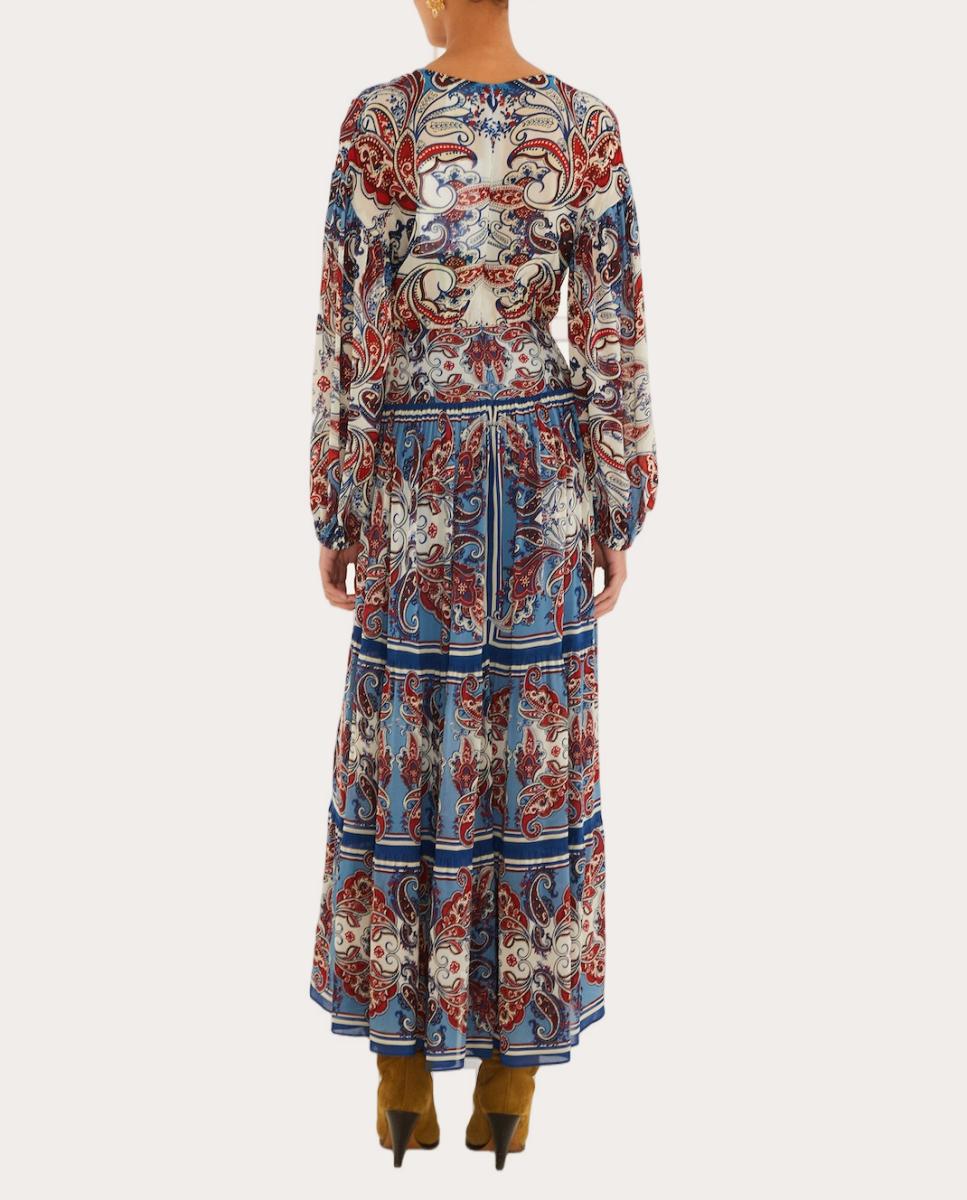 Vestido midi Multicolor-7