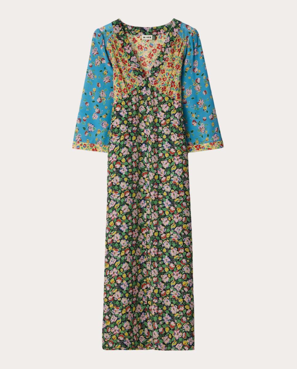Imagem 0 de Vestido Midi Dahlia de Seda