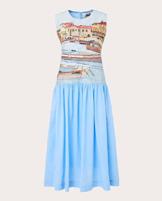 Vestido midi Edith de algodón