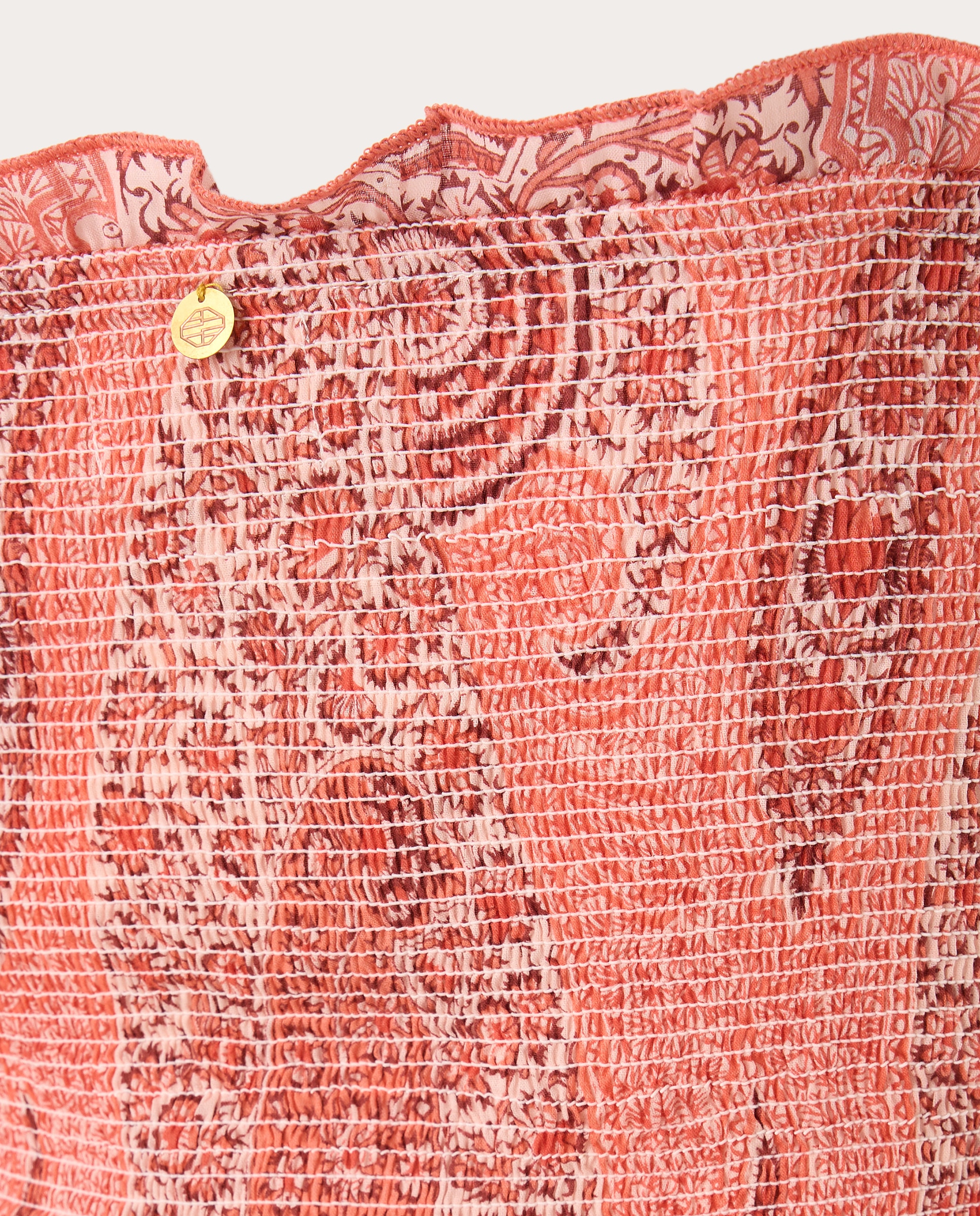 Vestido Curto Tajara de Algodão Coral-4