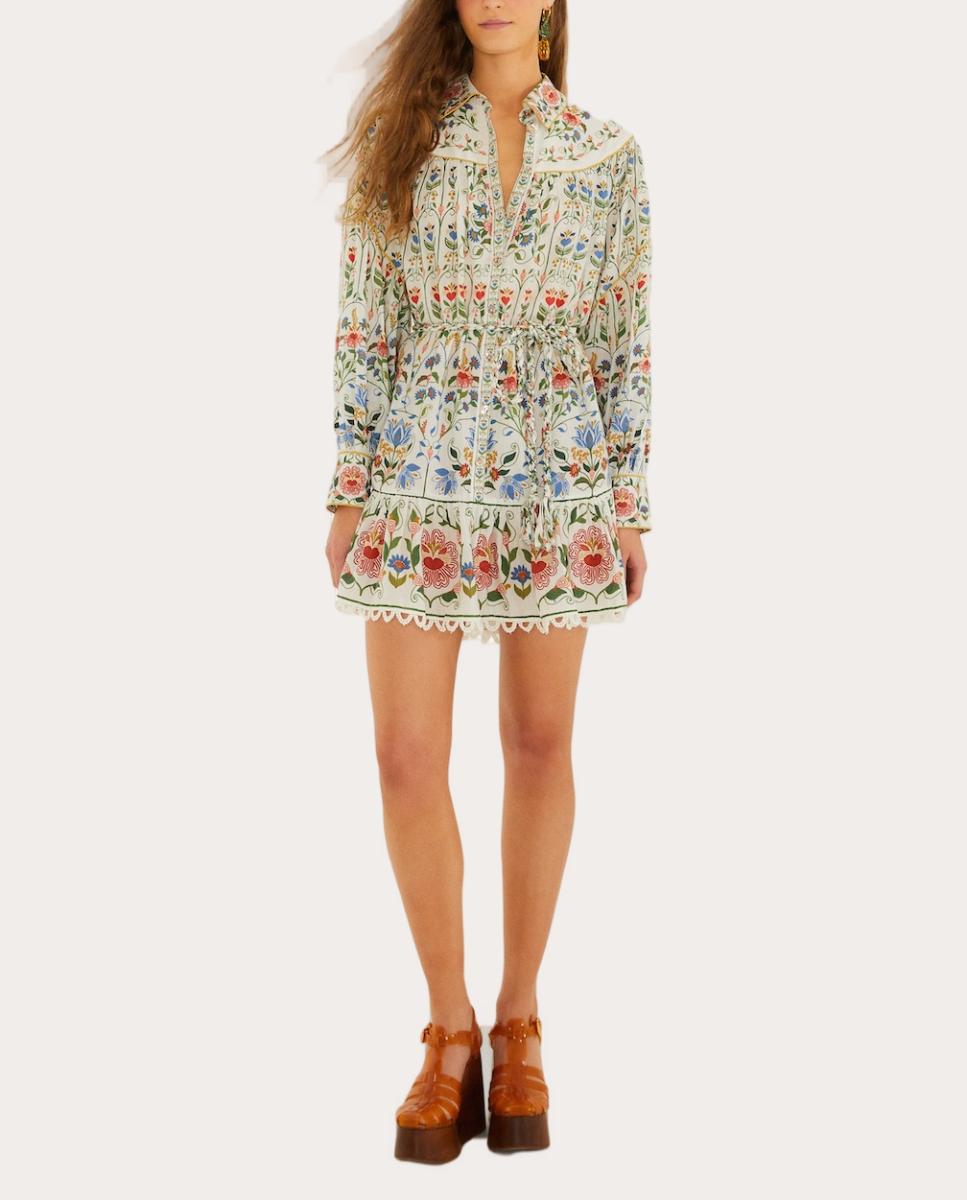 Imagem 0 de Vestido curto de linho