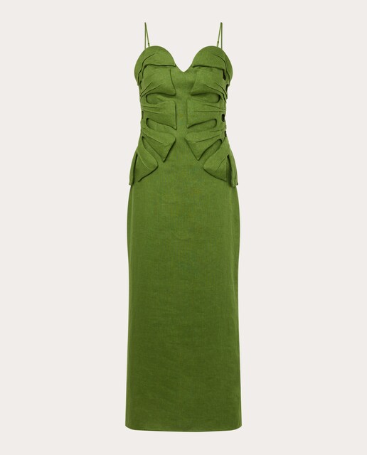 Vestido largo de algodón
