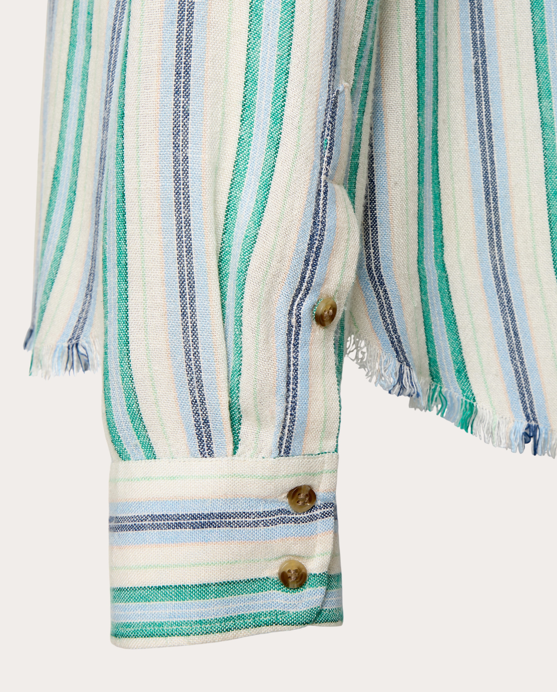 Camisa Bowie com Estampado às Riscas Azul-5