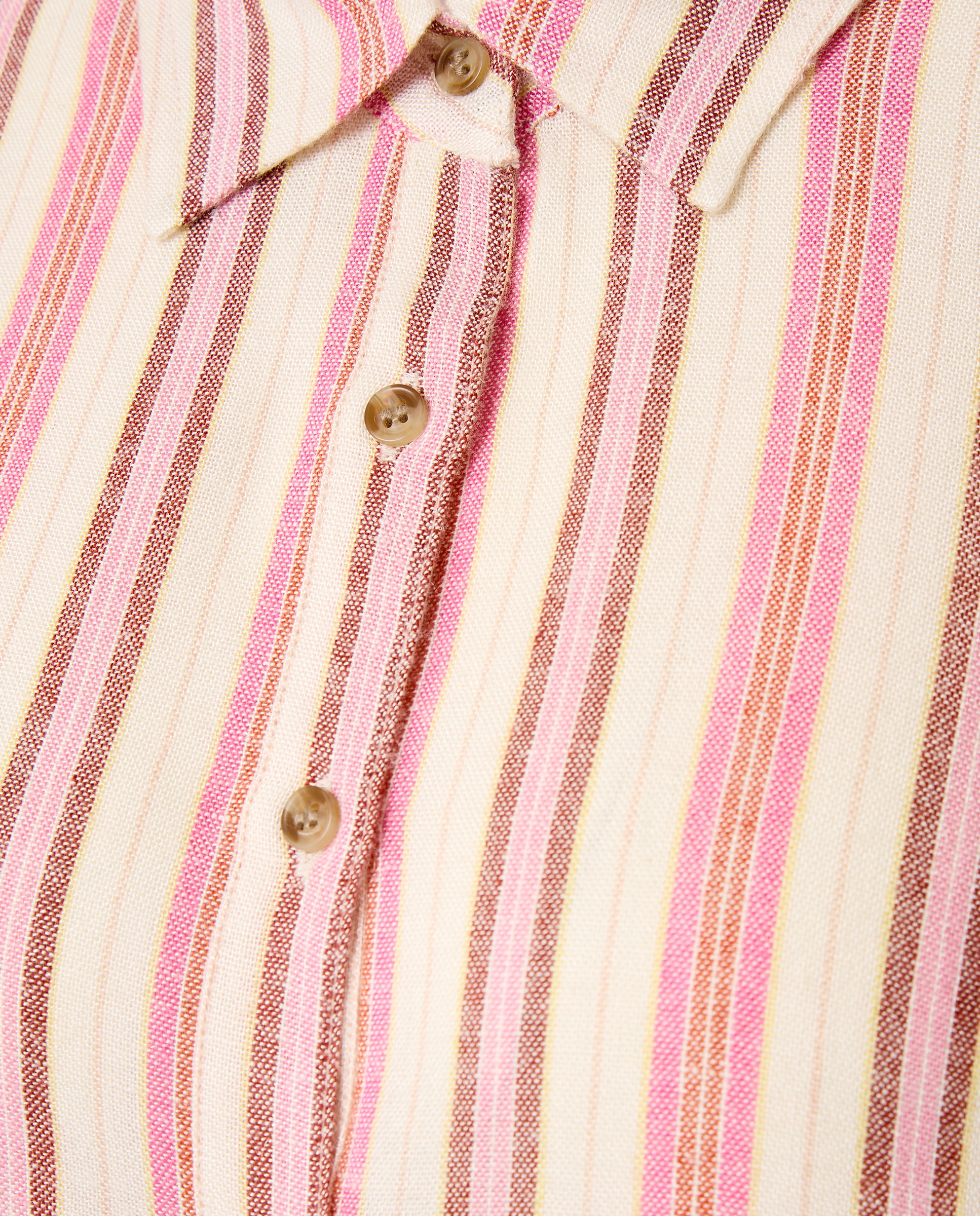 Camisa Bowie com Estampado às Riscas Rosa-3