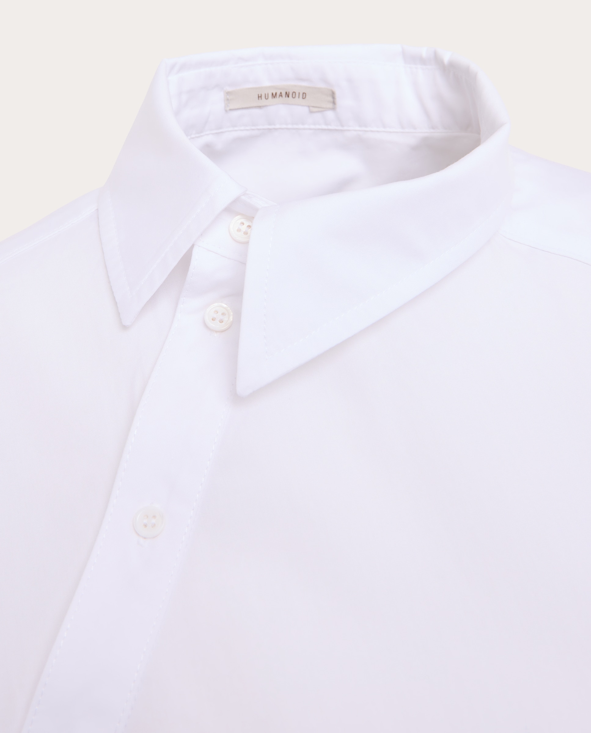 Camisa Papi de algodón con diseño envolvente - Blanco Blanco-3