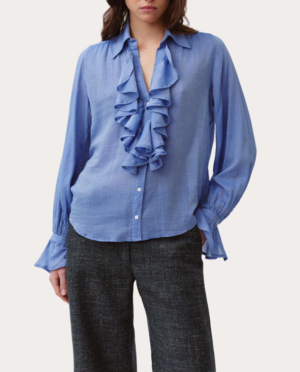 Imagen 0 de Camisa Capa de algodón Azul