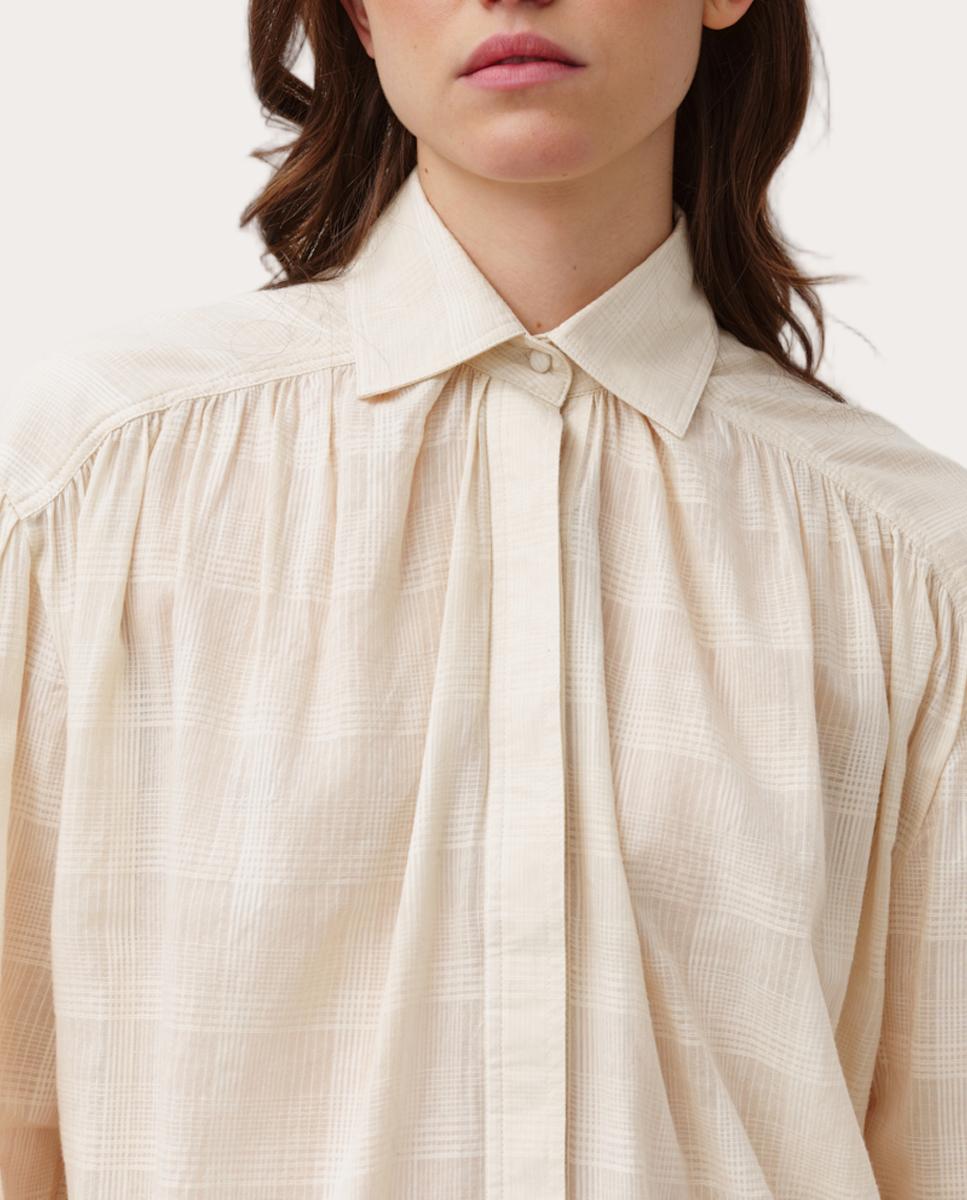 Camisa Carina de Algodão Cru-2