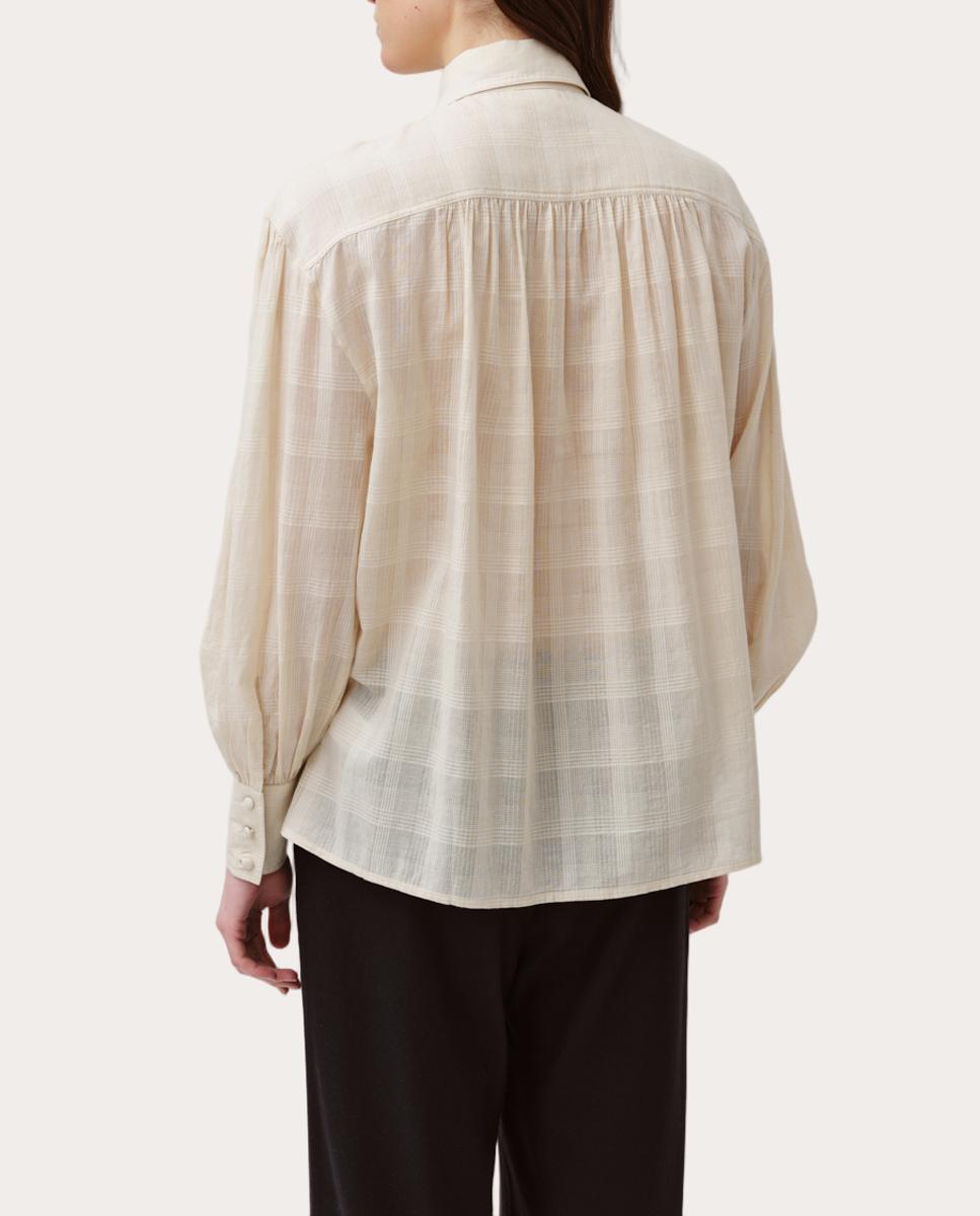 Camisa Carina de Algodão Cru-4