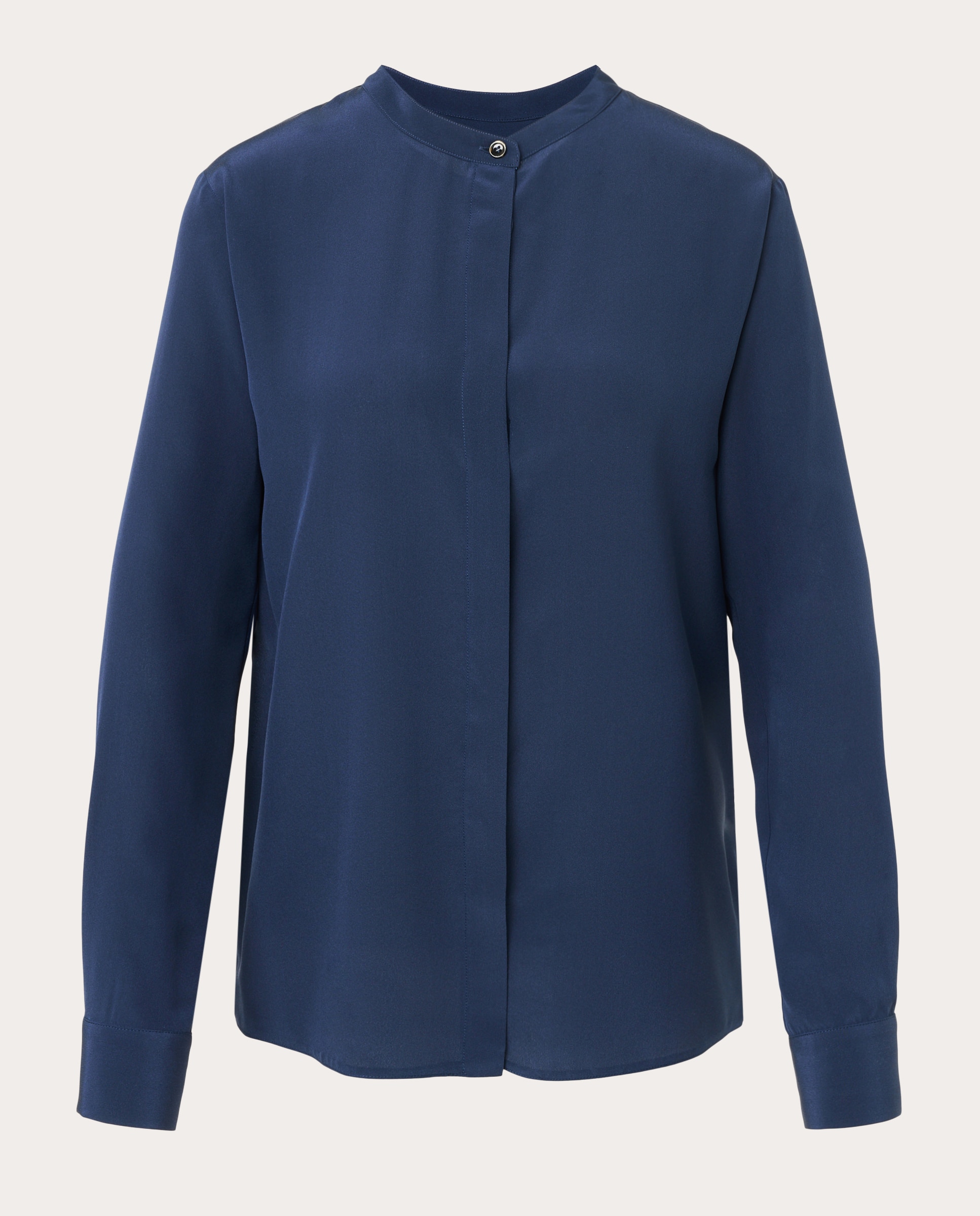 Imagen 1 de Blusa de cuello mao Azul marino