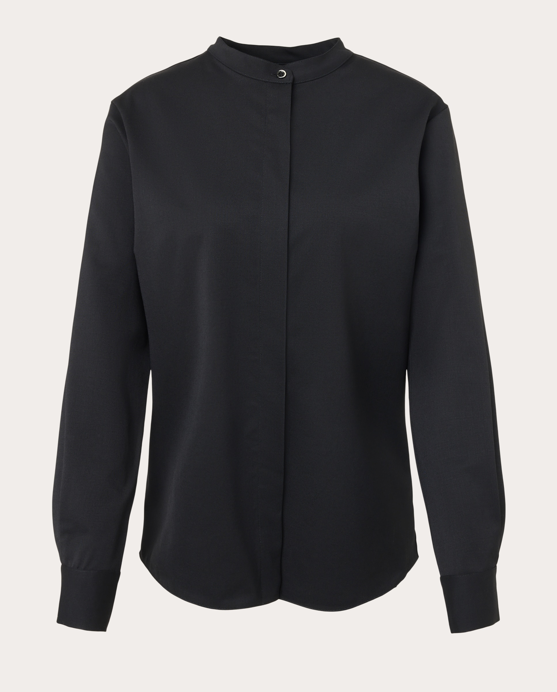 Imagen 1 de Blusa de cuello mao Negro