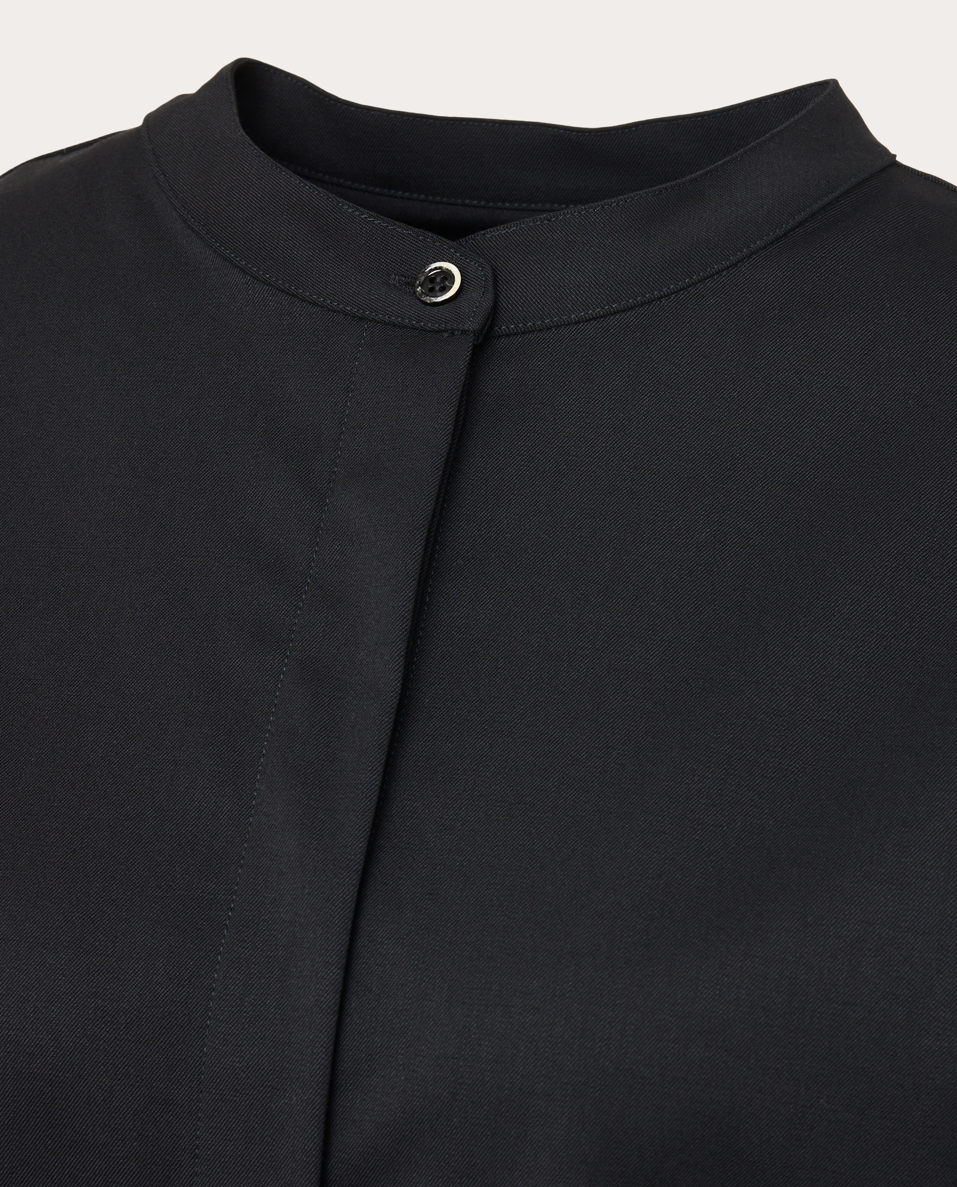 Imagen 3 de Blusa de cuello mao - Negro Negro