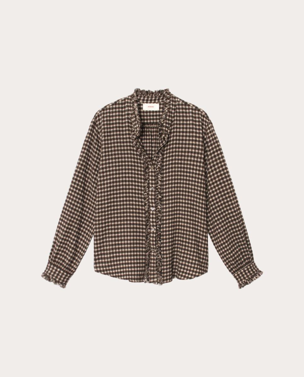 Imagen 0 de Camisa Amelie button-front Marrón
