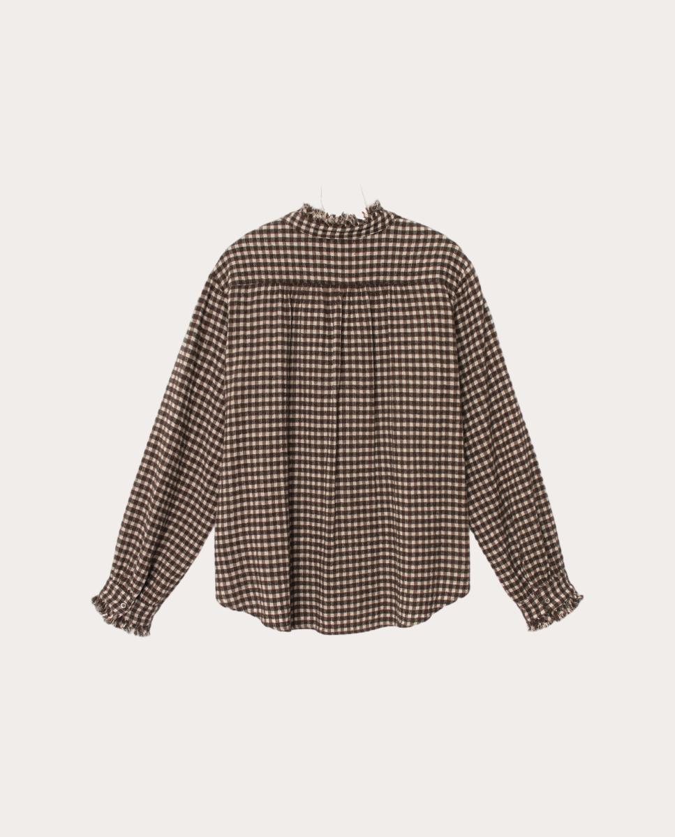 Camisa Amelie button-front - Marrón Marrón-2