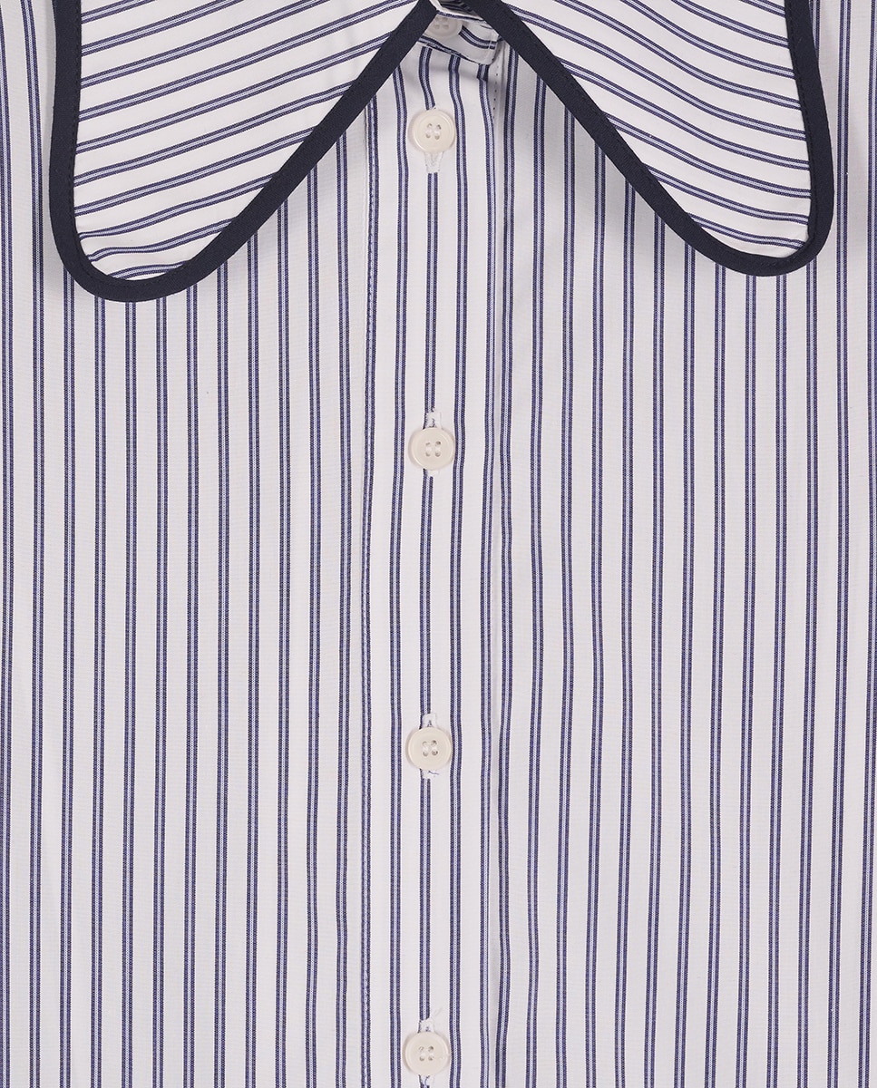 Camisa Ala de Algodão Azul-marinho-4
